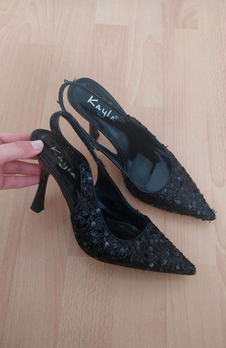 High heels glitzer pailletten - high,