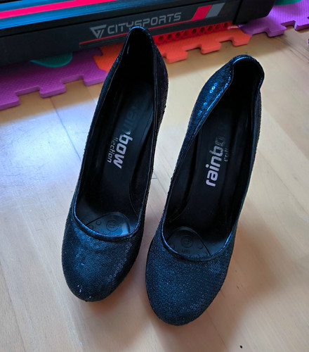 Damen pumps high heels - heels, schwarz