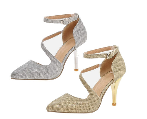 Damen high heels glitzer pumps - damen,