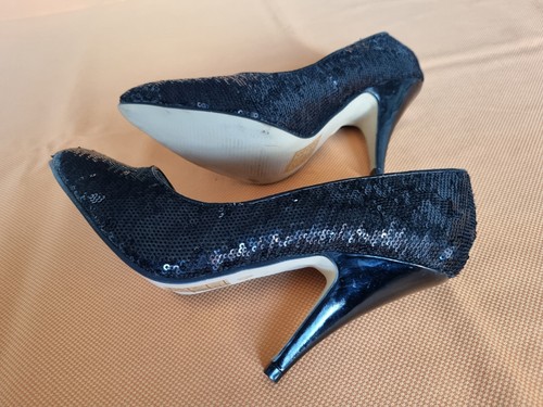 High heels pailletten - high,