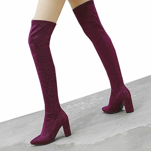 Stretch overknee stiefel - stretch,